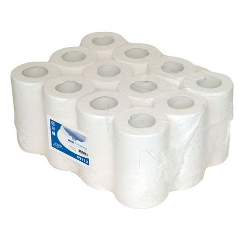 Eco Minirol Cellulose Poetspapier 120mx20cm, 1 laags (12 stuks)