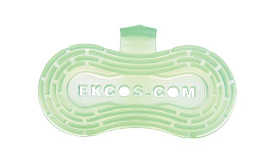 Ekco Clip 30+ dag. luchtverfr. toilet, GREEN APPLE, per 10st