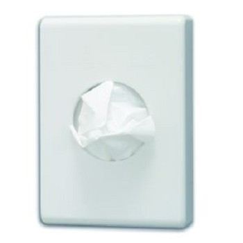 Damesverbandzakjes wit plastic, (1500 stuks)