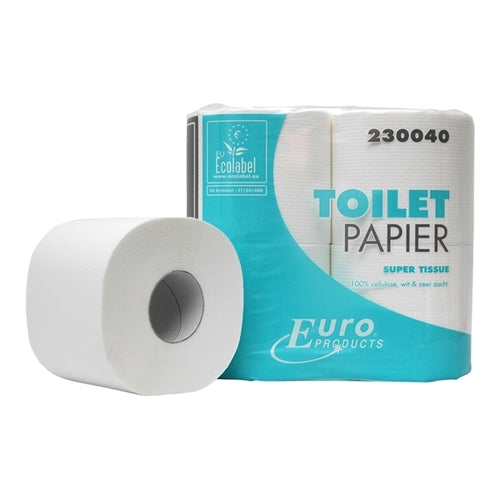 Toiletpapier ECO label 400 vel, 2-laags, 40 rol in pak